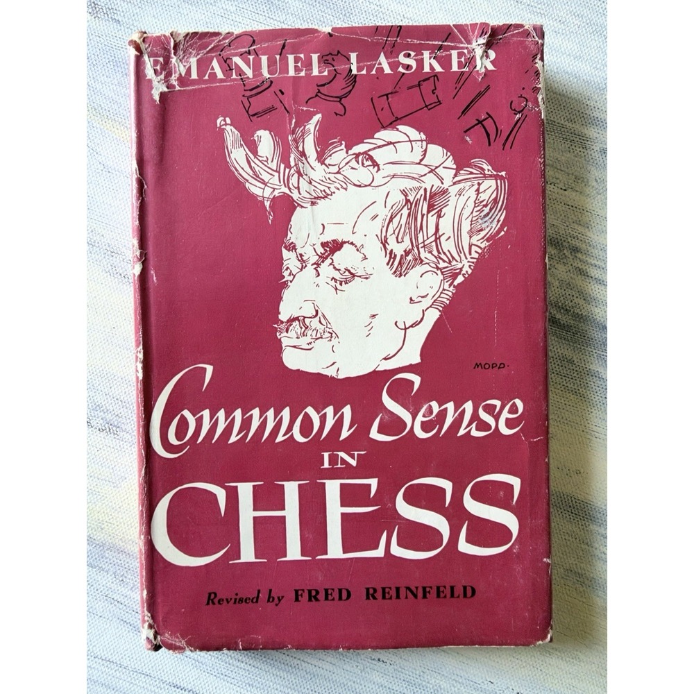 1946 Common Sense in Chess Emanuel Lasker Fred Reinfeld Hardcover w/ DJ